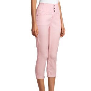 No Boundaries. Like new!! pink high waisted cropped jeans, size juniors,  9
